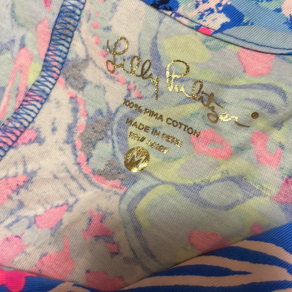 NWOT Lilly Pulitzer V-Neck Pima Cotton Dress, size medium - Picture 5 of 6